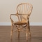 Baxton Studio Sheraton Modern and Contemporary Natural Finished Rattan Armchair 185-11871-Zoro - alternate 2